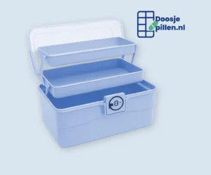 blauw medicijn doos xl